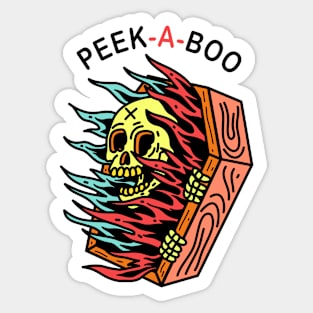 Peek-A-Boo | Tattoo Flash Sticker